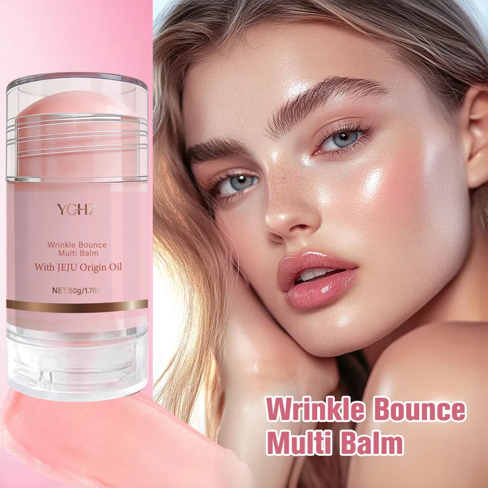 Korean Pink Moisturizing Stick Essence, Deep Moisturizing Facial Skincare, Multifunctional Pink Moisturizing Stick, Skincare Primer Product